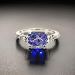 Natural Tanzanite Diamond Ring 6.25 14k Gold 1.79 TCW Certified $3,450 402650